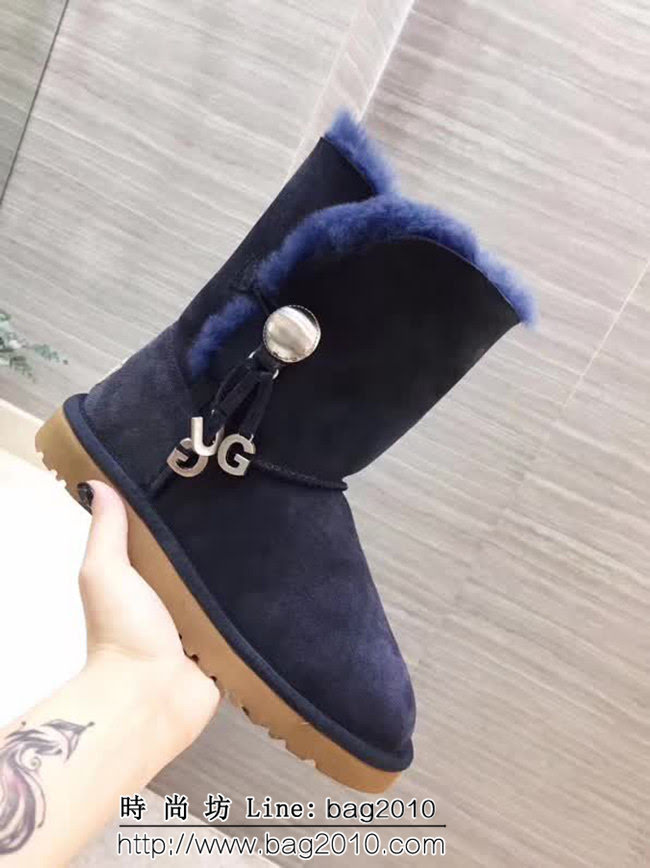 UGG 海外代購限量版 皮毛一體澳洲羊毛 時尚保暖 雪地靴 QZS2229